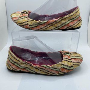 KEEN Cortona Bow Multicolor Geometric Slip On Ballet Flat NWT Sz 9  Run …